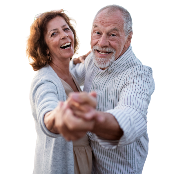 Happy Seniour Couple Dancing in Fountain Hills, AZ